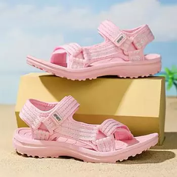 Женская летняя обувь для мальчиков и детей, повседневная обувь для отдыха на природе, пляжные сандалии для девочек, детские легкие дышащие спортивные сандалии для мальчиков 38 коричневый
