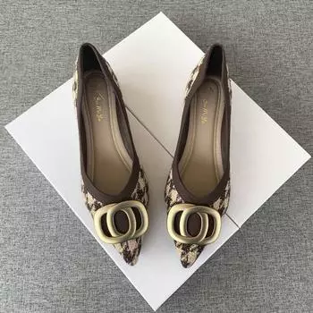 Женская летняя обувь на плоской подошве с острым носком для женщин 2024 года, черная плоская обувь класса люкс, брендовая обувь Chic Point, оптовая продажа, тренд 39, мода 35