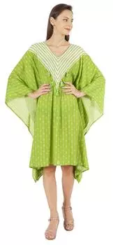 Женская летняя пляжная одежда для вечеринок Moomaya, кимоно, кафтан, платье макси с принтом, кафтан L красный