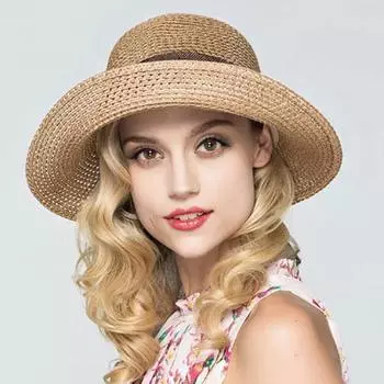 Женская летняя повседневная большая шляпа, льняная шляпа с бантом, украшенная солнцезащитной шляпой, пляжная шляпа One Size