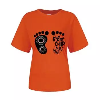 Женская летняя повседневная модная блузка с коротким рукавом и принтом, футболка