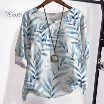 Женская летняя рубашка с круглым вырезом и коротким рукавом, свободный крой, пуловер, топы с принтом в стиле ретро, с пуговицами и декором из тонких рубашек XL темно-зеленого