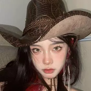Женская летняя шляпа-джаз из искусственной кожи с большим карнизом, с козырьком от солнца, рыцарская шляпа, мужская модная крутая ковбойская шляпа в стиле вестерн, шляпа-трансвестит M56-58cm