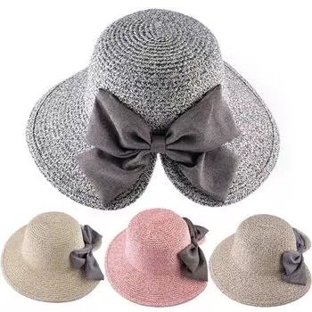 Женская летняя шляпа от солнца, шляпа для девочек, соломенная шляпа для пляжа, рыбацкая шляпа хаки