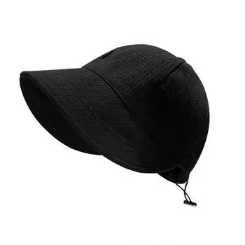 Женская летняя шляпа от солнца, шляпы-ведра для женщин и мужчин, регулируемая шляпа с козырьком для отдыха на пляже, складная кепка для рыбалки