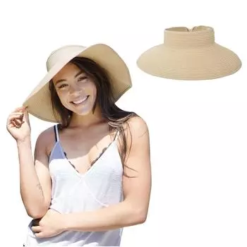 Женская летняя складная пустая шляпа с солнцезащитным кремом, шляпа от солнца, шляпа от солнца, пустая шляпа One Size