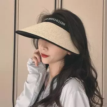 Женская летняя складная шляпа от солнца с широкими полями, пляжная шляпа с козырьком и УФ-защитой One Size хаки
