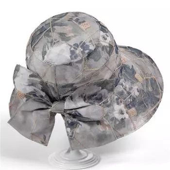 Женская летняя солнцезащитная шляпа с козырьком для среднего и пожилого возраста, складная рыбацкая шляпа на открытом воздухе синий