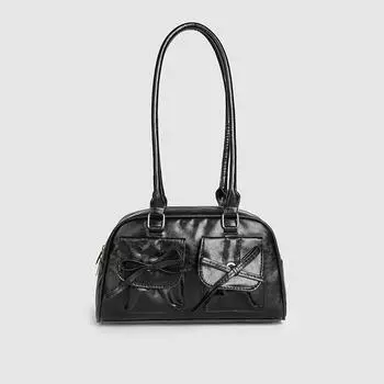 Женская летняя сумка через плечо с бантом на ремне-подмышке, сумка-подушка для поездок на работу