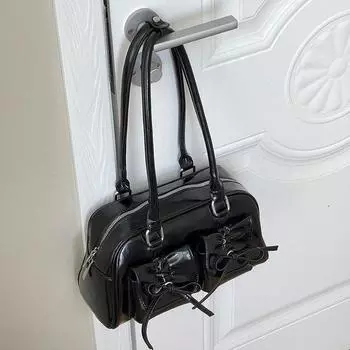 Женская летняя сумка через плечо с бантом на ремне-подмышке, сумка-подушка для поездок на работу