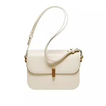 Женская летняя сумка-мессенджер из натуральной кожи (21*7,5*15 см) 612341102 темно-коричневого