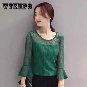 Женская летняя свободная шифоновая футболка с длинным рукавом и принтом, универсальная шифоновая футболка с круглым вырезом XXXXL бордовый