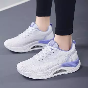 Женская летняя танцевальная обувь, обувь на воздушной подушке, легкая дышащая женская обувь с сеткой, нескользящая износостойкая женская обувь 35