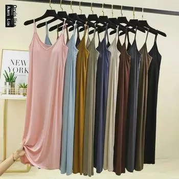 Женская летняя юбка на подтяжках с V-образным вырезом и накладкой на грудь — длинная ночная рубашка, домашняя одежда или одежда для отдыха на открытом воздухе XXL серый/зелёный