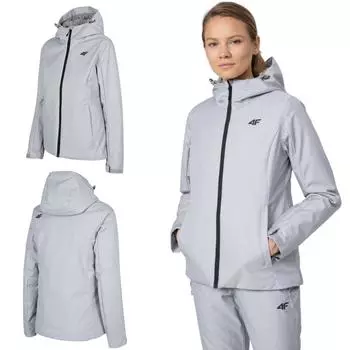 Женская лыжная куртка 4F H4Z22 KUDN001 Серая Xs XS серый
