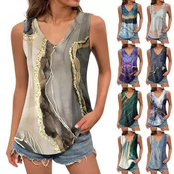 Женская майка для девочек, однотонный повседневный топ, топы на бретелях для женщин, свободные топы без рукавов, струящиеся L армия зеленый