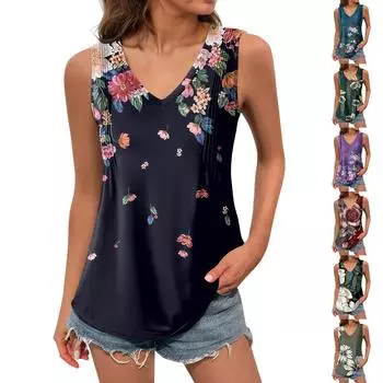 Женская майка для девочек, однотонный повседневный топ, топы на бретелях для женщин, свободные топы без рукавов, струящиеся L армия зеленый