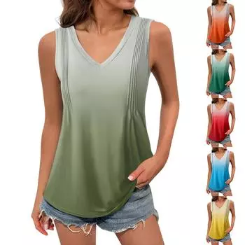 Женская майка для девочек, однотонный повседневный топ, топы на бретелях для женщин, свободные топы без рукавов, струящиеся L синий