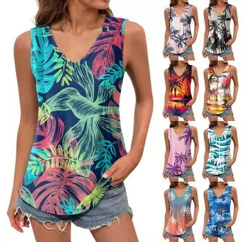 Женская майка для девочек, однотонный повседневный топ, топы на бретелях для женщин, свободные топы без рукавов, струящиеся L киноварь