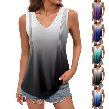 Женская майка для девочек, однотонный повседневный топ, топы на бретелях для женщин, свободные топы без рукавов, струящиеся M