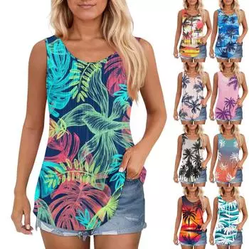 Женская майка для девочек, однотонный повседневный топ, топы на бретелях для женщин, свободные топы без рукавов, струящиеся XXXXXL