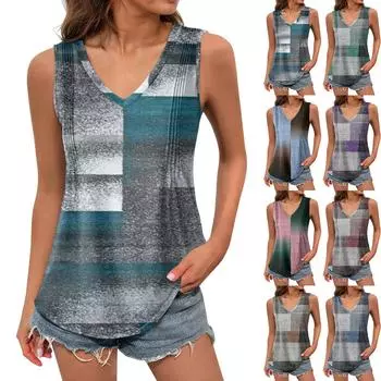 Женская майка для девочек, однотонный повседневный топ, топы на бретелях для женщин, свободные топы без рукавов, струящиеся L темно-зеленого