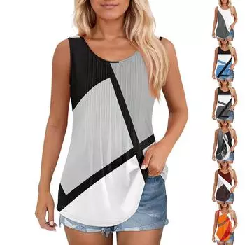 Женская майка для девочек, однотонный повседневный топ, топы на бретелях для женщин, свободные топы без рукавов, струящиеся L