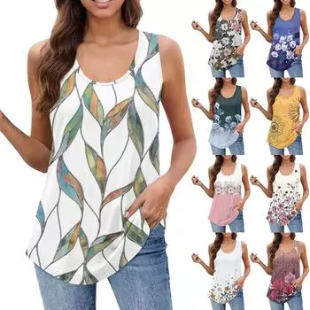 Женская майка для девочек, однотонный повседневный топ, топы на бретелях для женщин, свободные топы без рукавов, струящиеся L темно-синий