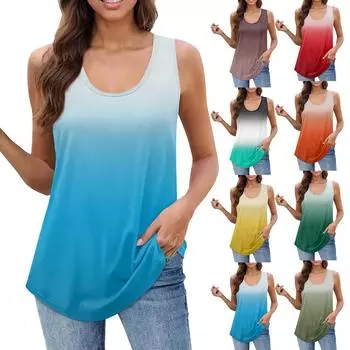 Женская майка для девочек, однотонный повседневный топ, топы на бретелях для женщин, свободные топы без рукавов, струящиеся L кофейный