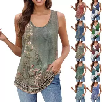 Женская майка для девочек, однотонный повседневный топ, топы на бретелях для женщин, свободные топы без рукавов, струящиеся XXXL