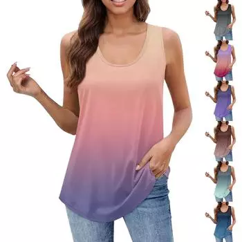 Женская майка для девочек, однотонный повседневный топ, топы на бретелях для женщин, свободные топы без рукавов, струящиеся S кофейный