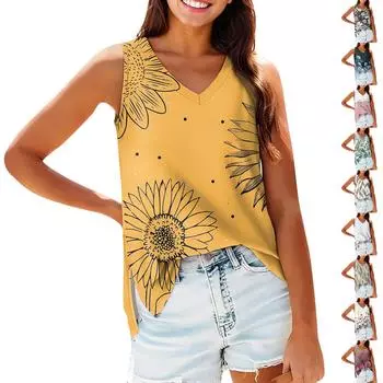 Женская майка для девочек, однотонный повседневный топ, топы на бретелях для женщин, свободные топы без рукавов, струящиеся L армия зеленый