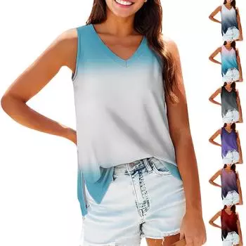 Женская майка для девочек, однотонный повседневный топ, топы на бретелях для женщин, свободные топы без рукавов, струящиеся L чёрный