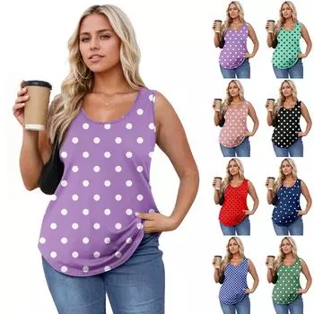 Женская майка для девочек с принтом, повседневная майка, майки для женщин, свободный крой, топы без рукавов, струящиеся L чёрный