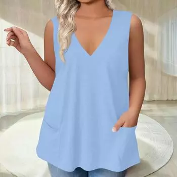 Женская майка, нарядные повседневные рубашки, летние свободные майки, милая модная одежда, блузки без рукавов XXXL