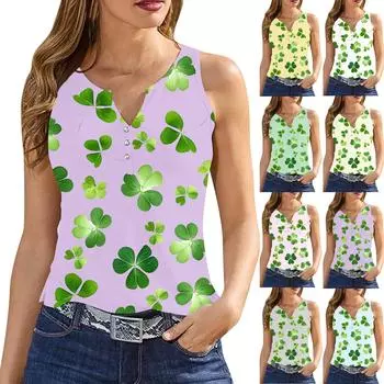 Женская майка с V-образным вырезом, однотонная, повседневная, струящаяся, летняя, без рукавов, с глубокими боковыми вырезами для женщин. Патрика S