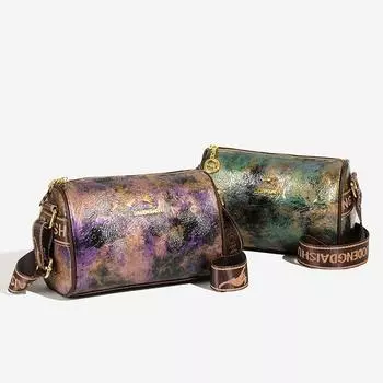 Женская маленькая квадратная сумка через плечо, сумка для матери среднего возраста, мягкая кожаная сумка через плечо с принтом, сумка-подушка, сумка для мобильного телефона зелёный