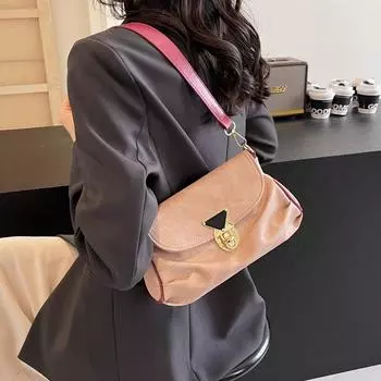 Женская маленькая квадратная сумка через плечо хаки