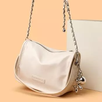 Женская маленькая квадратная сумка через плечо сумка на цепочке сумка для мобильного телефона белый