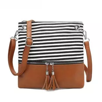 Женская маленькая квадратная сумка корейская мода холст с супертонким маленьким портфелем сумка на одно плечо