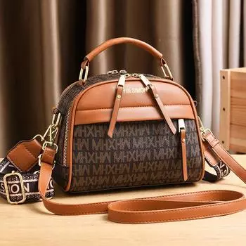Женская маленькая квадратная сумка с принтом в стиле ретро и текстурой, женская сумка, новые сумки через плечо на одно плечо, повседневные сумки-тоут