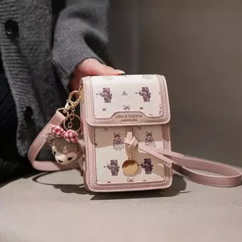 Женская маленькая квадратная сумка, универсальная ретро-сумка с широким плечевым ремнем, большая вместимость, повседневная портативная женская сумка через плечо на одно плечо