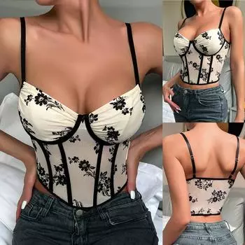 Женская маленькая майка с низкой грудью, полая, с ромбовидными сращиваниями, маленькая майка с v-образным вырезом и ремешком M белый