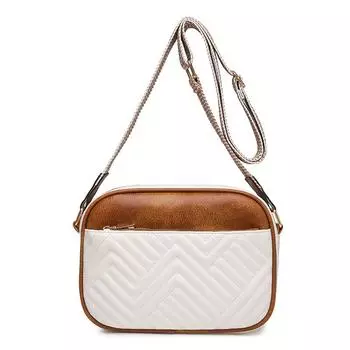 Женская маленькая сумка через плечо с несколькими молниями и широким плечевым ремнем, кошелек для мобильного телефона, сумка через плечо из искусственной кожи чёрный