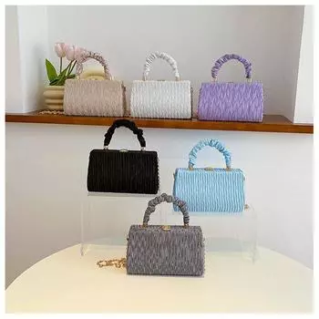 Женская маленькая сумка Senior Sense, сумка через плечо на одно плечо со взрывной цепочкой, портативная коробка, маленькая квадратная сумка чёрный