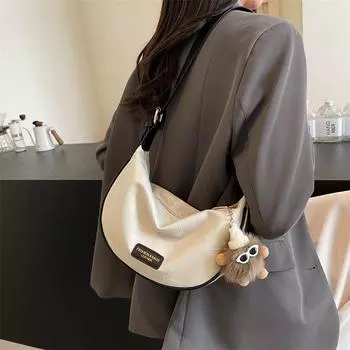 Женская маленькая сумка Сумка-хобо Сумка через плечо через плечо бежевый