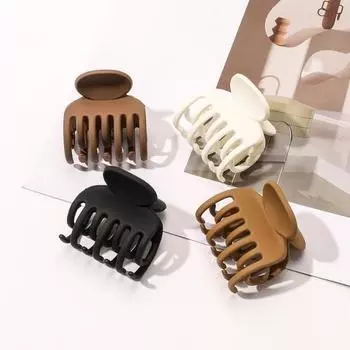 Женская маленькая заколка для волос с матовой текстурой, противоскользящая заколка для волос, головные уборы, инструмент для укладки волос белый