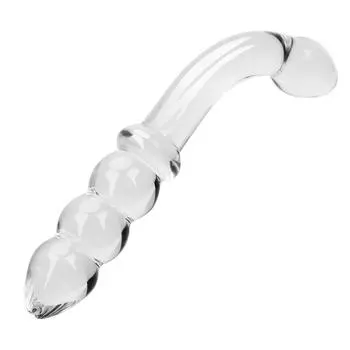 Женская мастурбация Дилдо Стимуляция влагалища Анальная пробка Поддельный пенис Секс-игрушки для женщин Анальная пробка Стеклянный кристалл