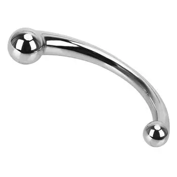 Женская мастурбация, секс-игрушки из нержавеющей стали для женщин, стимуляция ягодиц, секс-товары для взрослых, массаж простаты, эротическая анальная пробка с двойной головкой