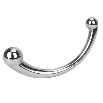 Женская мастурбация, товары для взрослых, эротические секс-игрушки для женщин, анальная пробка из нержавеющей стали с двойной головкой, массаж простаты